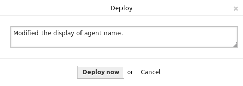 System Configuration - Deploy Setting